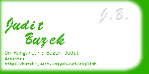 judit buzek business card